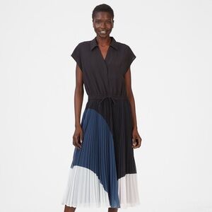 Club Monaco Colorblock Shoanah Dress, Black/Multi, Size 10